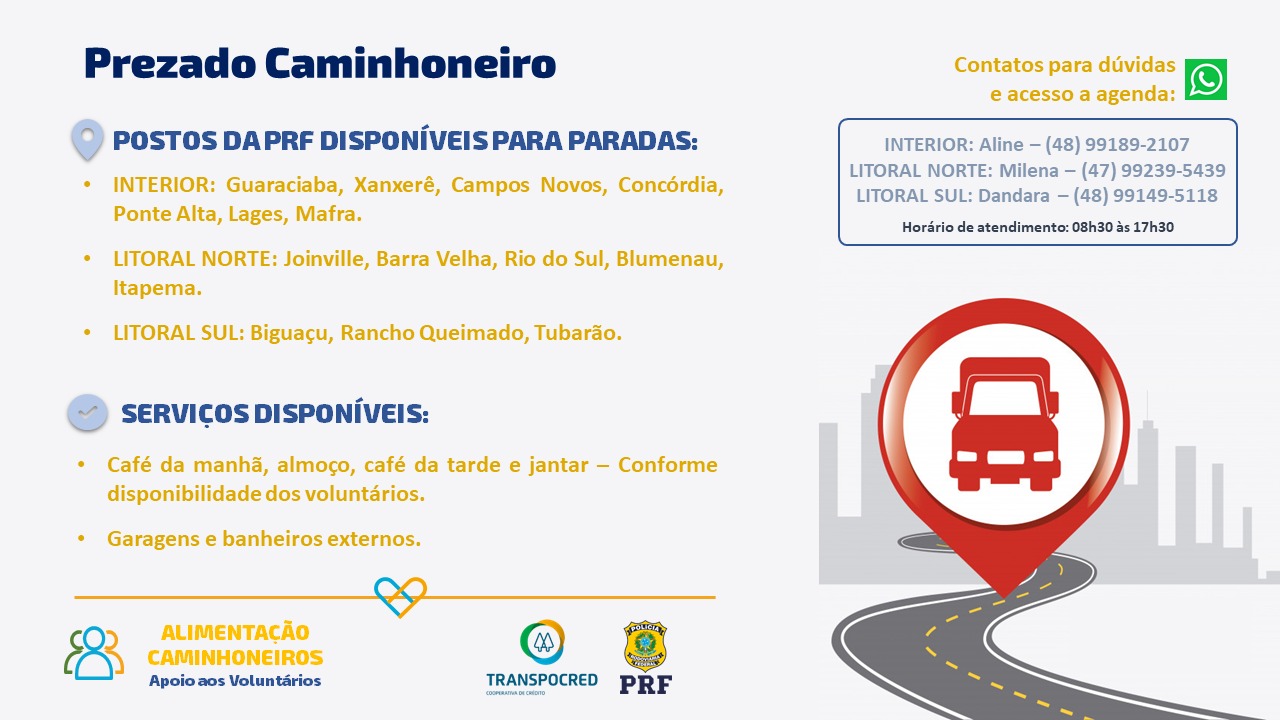Photo of PRF recebeu voluntários com alimentação para caminhoneiros