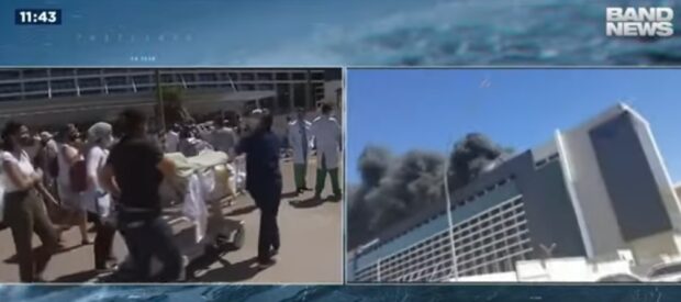 Photo of Incêndio atinge hospital no DF, e prédio é esvaziado às pressas