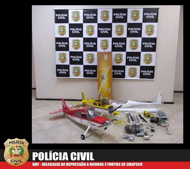 Photo of Recuperados equipamentos de aeromodelismo avaliados em R$ 26 mil