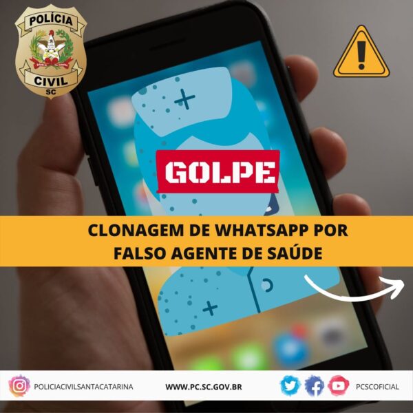 Photo of ALERTA: Golpistas se passam por agentes de saúde para “clonar” Whatsapp