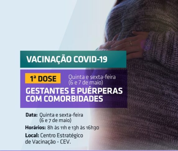 Photo of Aberta vacinação de gestantes com comorbidades, no Centro de Eventos