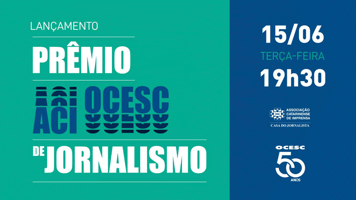 Photo of ACI e Ocesc lançam Prêmio de Jornalismo