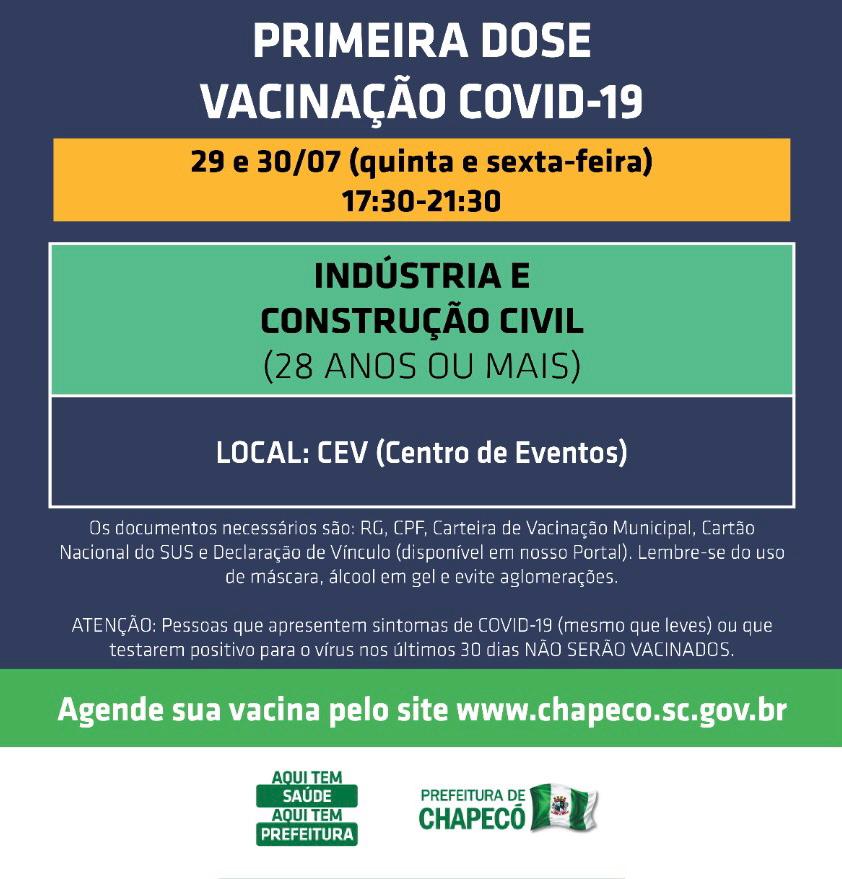 Photo of Novo agendamento aberto para indústrias e construção civil