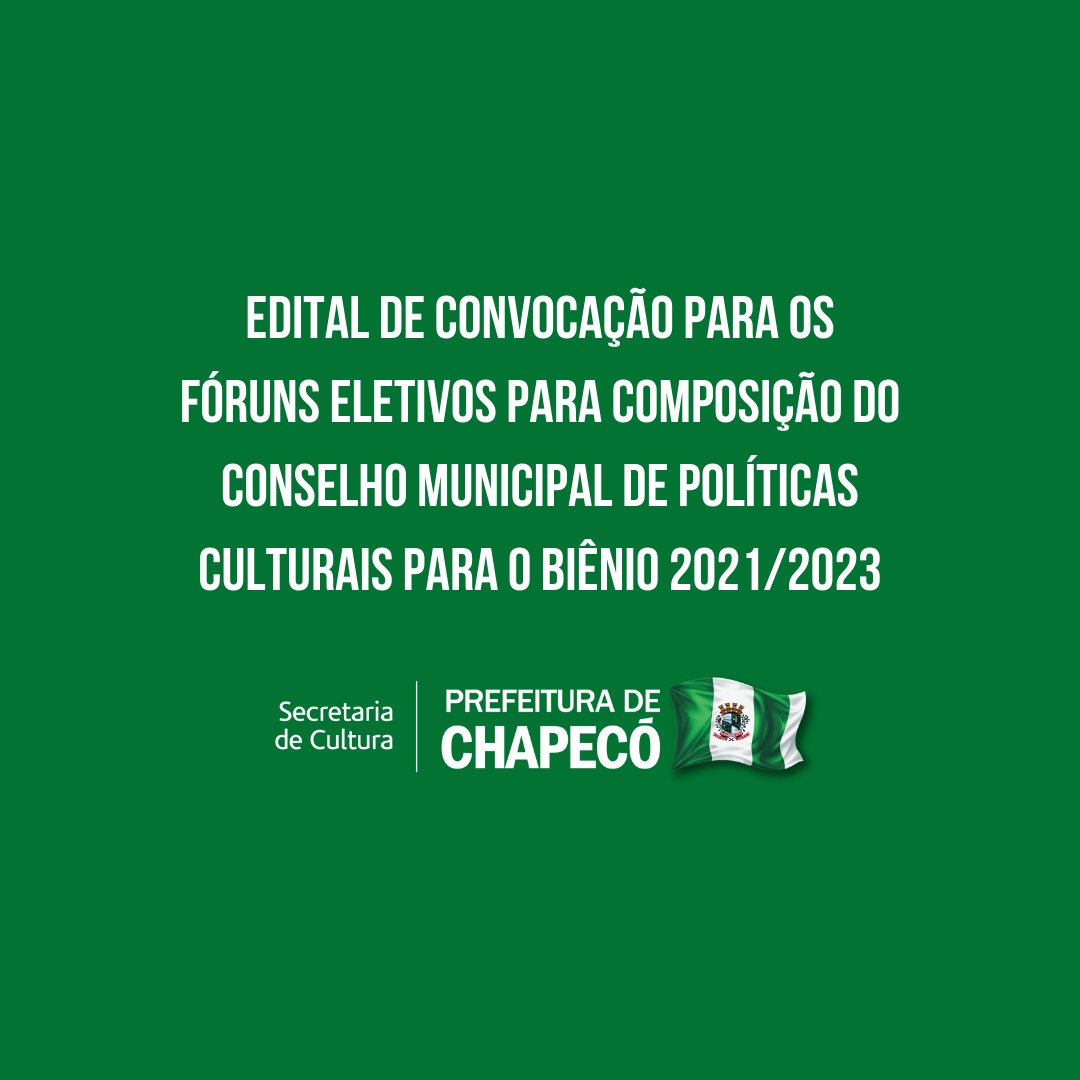 Photo of Inscrições para concorrer ao Conselho Municipal de Políticas Culturais de Chapecó seguem até sexta