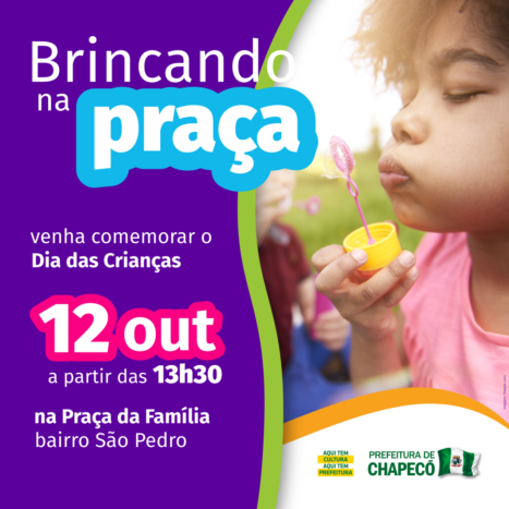 Photo of Brincando na Praça vai agitar o Dia das Crianças