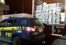 Photo of PRF localiza 1,5 tonelada de maconha escondida em fundo falso de carreta na BR 470 em Ascurra