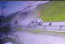 Photo of Vídeo mostra carro voando de viaduto