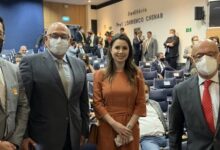 Photo of Esperidião Amin participa de ato de assinatura para a execução do trecho ferroviário Cascavel-Chapecó