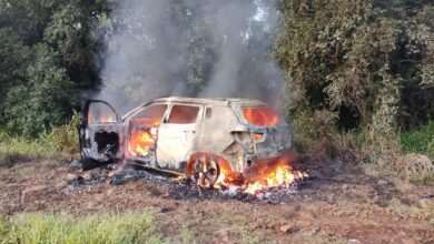 Photo of Veículo roubado é encontrado em chamas no interior de Chapecó