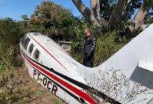 Photo of Avião usado no tráfico, com registro de sequestro em SC, é encontrado no MS
