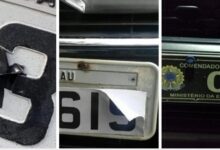 Photo of Adesivo, fita isolante e carro de Exército: veja flagrantes de adulterações de placas