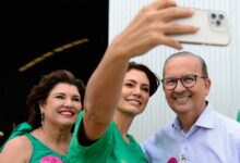 Photo of Jorginho Mello recebe Michelle Bolsonaro para agenda com mulheres em SC