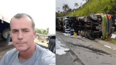 Photo of Identificado motorista que morreu após tombar caminhão carregado de cerveja na BR-470