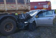 Photo of Família sofre grave acidente na SC-305, no Oeste Catarinense