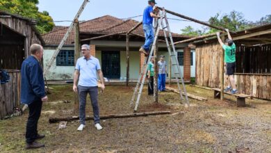 Photo of Inicia montagem dos espaços para o Acampamento Farroupilha em Itá 
