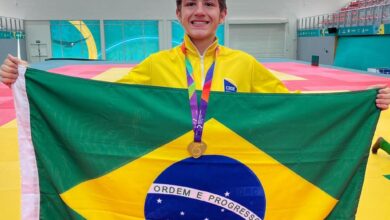 Photo of Judoca Chapecoense Guilherme Tomaz sagrou-se Campeão Sul-Americano no Chile