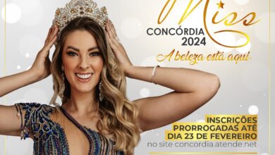 Photo of Inscrições para o Miss Concórdia 2024 prorrogadas até 23 de fevereiro