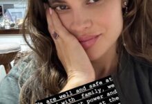 Photo of Miss Brasil 2008, Natália Anderle confirma que está a salvo com familiares em Roca Sales