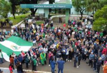 Photo of Equipes que trabalharam em Arroio do Meio são recepcionadas em Chapecó