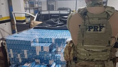 Photo of Ação conjunta PRF e PMRv intercepta carga de 26 mil maços de cigarros paraguaios no Meio-Oeste