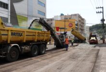 Photo of Trabalho intenso na obra de revitalização das ruas do centro