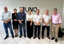 Photo of Mesa Diretora da Câmara visita Unochapecó
