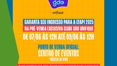 Photo of Efapi 2025: Comissão Organizadora divulga venda de ingressos