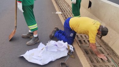 Photo of Prefeitura de Chapecó faz limpeza da drenagem do Elevado