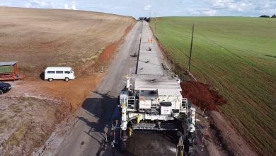Photo of Pavimentação da SC-305 entre São Lourenço e Campo Erê avança