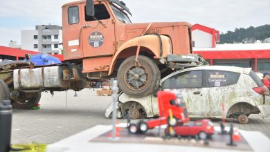 Photo of Corpo de Bombeiros de SC realiza treinamento inédito de resgate de veículos pesados