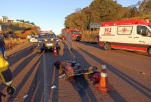 Photo of Acidente grave entre duas motocicletas na BR-282