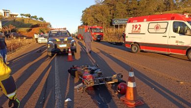 Photo of Acidente grave entre duas motocicletas na BR-282