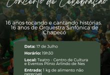 Photo of Orquestra Sinfônica de Chapecó celebra 16 anos com concerto especial