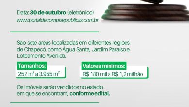 Photo of Prefeitura de Chapecó leiloará sete áreas públicas